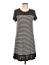 Exist Stripes Gray Casual Dress Size L - photo 1
