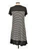 Exist Stripes Gray Casual Dress Size L - photo 2