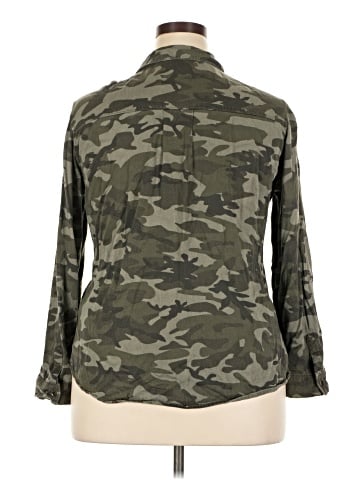 Faded Glory Long Sleeve Button-Down Shirt (view 2)