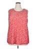Cj Banks Red Sleeveless Blouse Size 2X - photo 1