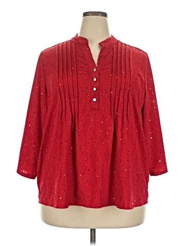 Notations 3/4 Sleeve Blouse (view 1)