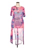 Rainbow Graphic Pink Cocktail Dress Size 2X - photo 1