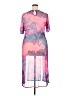 Rainbow Graphic Pink Cocktail Dress Size 2X - photo 2