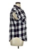 Jachs Girlfriend 100% Rayon Plaid Blue Short Sleeve Blouse Size XL - photo 4