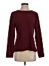 Ann Taylor 100% Polyester Burgundy Long Sleeve Top Size 4 - photo 1
