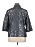 Alfred Dunner Metallic Silver 3/4 Sleeve Button-Down Shirt Size 14 - photo 2