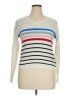 Nordstrom Stripes Ivory Pullover Sweater Size 14 - photo 1