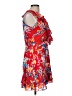 Saloni Print Red Cocktail Dress Size 6 - photo 4
