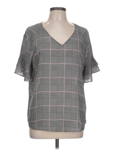 Worthington Short Sleeve Blouse (view 1)