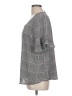 Worthington 100% Polyester Gray Short Sleeve Blouse Size L - photo 5