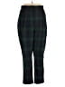 Antonio Melani Plaid Green Casual Pants Size 16 - photo 1