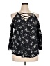 Papermoon Black 3/4 Sleeve Blouse Size XL - photo 1