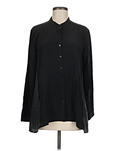 Eileen Fisher Long Sleeve Silk Top (view 1)