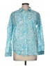 Columbia Paisley Teal Long Sleeve Button-Down Shirt Size M - photo 1