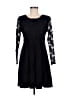 CDC Apparel 100% Acetate Black Casual Dress Size 8 - photo 1