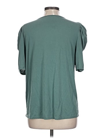 Green Envelope Short Sleeve Top (view 2)