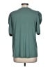 Green Envelope Teal Short Sleeve Top Size L - photo 2