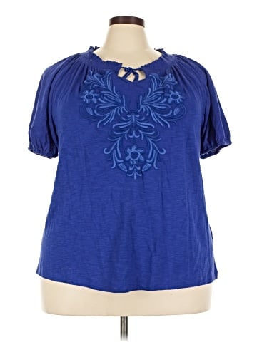 Style&Co Short Sleeve Blouse (view 1)