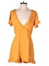 Lumiere Solid Orange Romper Size M - photo 1