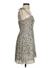 GB 100% Polyester Animal Print Ivory Cocktail Dress Size S - photo 4