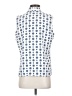 Talbots Blue Sleeveless Button-Down Shirt Size S - photo 2