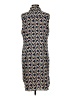 CAbi 100% Polyester Print Blue Casual Dress Size M - photo 2