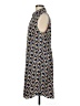 CAbi 100% Polyester Print Blue Casual Dress Size M - photo 5