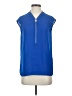 MICHAEL Michael Kors 100% Polyester Blue Sleeveless Blouse Size XS - photo 1