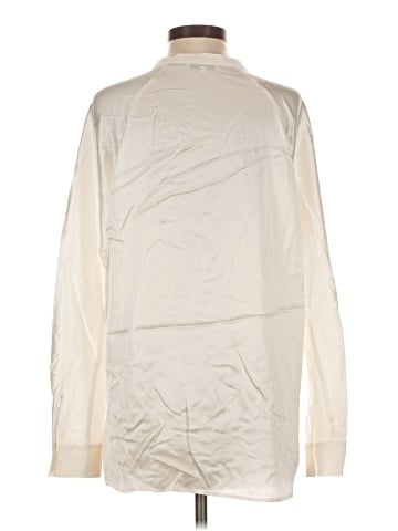 Vince. Long Sleeve Silk Top (view 2)
