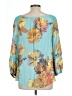 Spense Teal 3/4 Sleeve Blouse Size L - photo 2