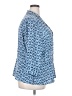 Sag Harbor Blue 3/4 Sleeve Button-Down Shirt Size 24 - photo 4
