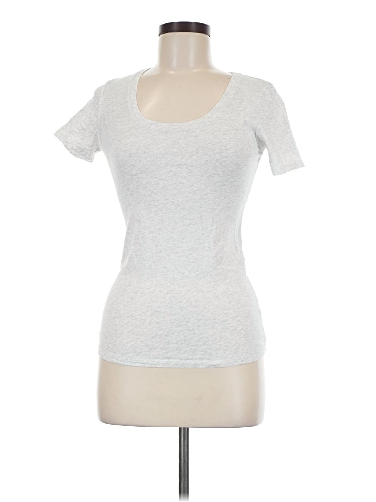 Pre-owned Active Basic Short Sleeve T-shirt In Silver