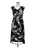 Connected Apparel Paisley Black Cocktail Dress Size 8 - photo 1