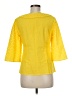 Tabitha 100% Cotton Yellow 3/4 Sleeve Blouse Size 6 - photo 2