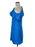 Nicole Miller 100% Polyester Solid Blue Casual Dress Size 6 - photo 5
