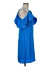 Nicole Miller 100% Polyester Solid Blue Casual Dress Size 6 - photo 4
