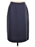 Kasper 100% Polyester Solid Blue Formal Skirt Size 4 Petite - photo 1