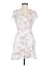 ALLSAINTS 100% Viscose Floral White Cocktail Dress Size 8 - photo 1