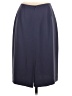 Kasper 100% Polyester Solid Blue Formal Skirt Size 4 Petite - photo 2