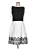 Taylor Graphic White Cocktail Dress Size 10 - photo 1