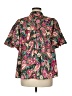 Entro 100% Polyester Paisley Pink Short Sleeve Blouse Size M - photo 2