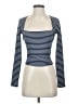 Edikted Blue Long Sleeve Top Size S - photo 1