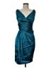 Juno 100% Polyester Teal Cocktail Dress Size M - photo 1