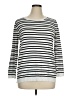 Market and Spruce Stripes Silver Pullover Sweater Size XL Petite - photo 1