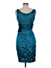 Juno 100% Polyester Teal Cocktail Dress Size M - photo 2