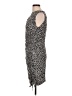 MICHAEL Michael Kors Animal Print Gray Cocktail Dress Size L - photo 5