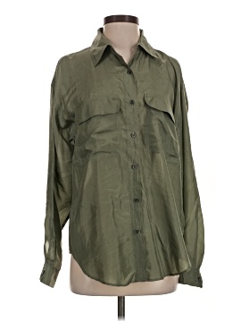 Jonathan Martin Long Sleeve Silk Top