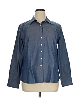Ellen Tracy Long Sleeve Button Down Shirt
