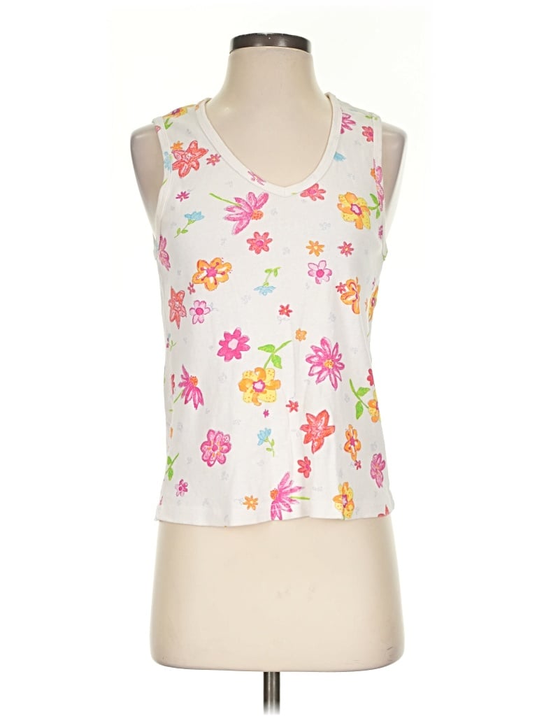 Pre-owned Fresh Produce Tank Top White Halter Neckline Tops