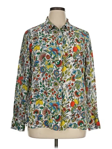 Boden Long Sleeve Silk Top (view 1)